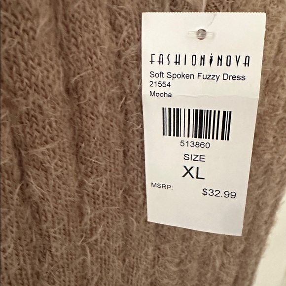 Fashion Nova Soft Mocha Knit Dress - Picture 2 of 7